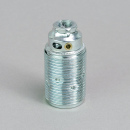 E14 Gewindemantel-Fassung Metall chrom