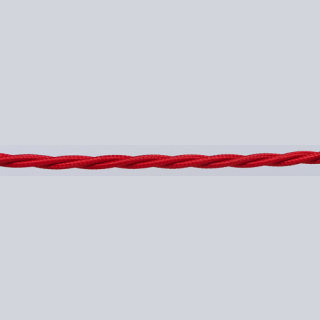 Textilkabel einzelnumflochten verseilt 3x0,75mm², rot