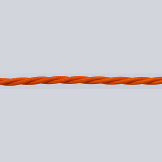 Textilkabel einzelnumflochten verseilt 3x0,75mm², orange