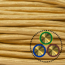 Textilkabel Pendelleitung 3x0,75mm², gold