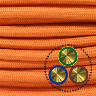 Textilkabel Pendelleitung 3x0,75mm², orange