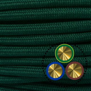Textilkabel Pendelleitung 3x0,75mm², dunkelgrün