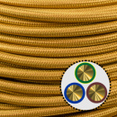 Textilkabel Anschlussleitung 3x0,75mm², gold