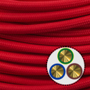 Textilkabel Anschlussleitung 3x0,75mm², rot