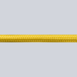 Textilkabel Anschlussleitung 3x0,75mm², gelb