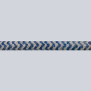 Textilkabel Anschlussleitung 3x0,75mm², ZICKZACK, jeans-sand
