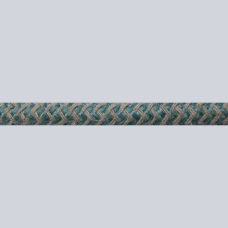 Textilkabel Anschlussleitung 3x0,75mm², ZICKZACK, grün-sand