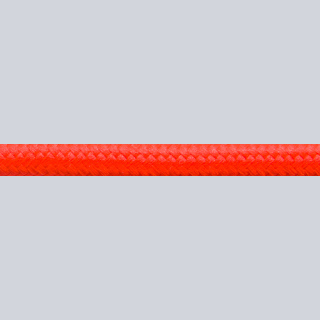Textilkabel Neon Rot/Schwarz Zick-Zack – 3-adrig, 3x0,75 Mm² – Stoffkabel Für Lampen & Dekoration