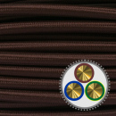 textilumflochtenes Kabel NYM-J 3x1,5mm², braun Meterware