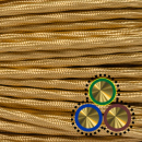Textilkabel für Kettenleuchten 3x0,75mm², gold