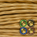 Textilkabel für Kettenleuchten 4x0,75mm², gold