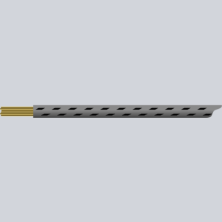 textilumflochtene KFZ-Leitung FLRY 1,5mm² grau-schwarz