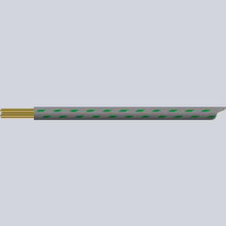 textilumflochtene KFZ-Leitung FLRY 1,5mm² grau-grün