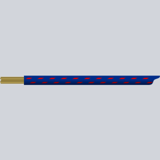 textilumflochtene KFZ-Leitung FLRY 1,5mm² blau-rot