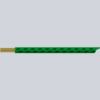 textilumflochtene KFZ-Leitung FLRY 1,5mm² grün-schwarz