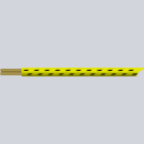 textilumflochtene KFZ-Leitung FLRY 1,5mm² gelb-schwarz