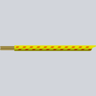 textilumflochtene KFZ-Leitung FLRY 1,5mm² gelb-rot