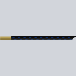 textilumflochtene KFZ-Leitung FLRY 2,5mm² schwarz-blau