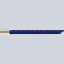 textilumflochtene KFZ-Leitung FLRY 2,5mm² blau-rot