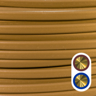 PVC-Schlauchleitung H03VVH2-F 2x0,75mm², Flach, Weiß, 15 M – Für Haushaltsgeräte Wie Staubsauger, Lampen, Küchengeräte