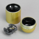 E27 Iso-Fassung glatt gold