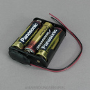 Batteriefach für R6 Batterien 3x R6 (4,5V) liegend
