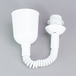 Rolly-Federzug Leuchtenpendel E27 weiss