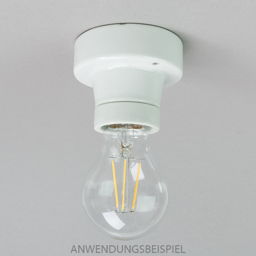 12 X Glasiert Keramik Edison Benennen Schraube es E27 Porzellan Glühbirne Lampe 