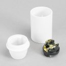 E14 Iso-Fassung glatt weiss