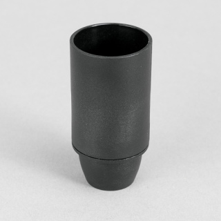 E14 Iso-Fassung glatt schwarz