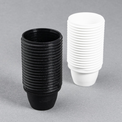 Iso Fassung E27 mit Metallwinkel schwarz mit Glattmantel 190°C Iso-Fassung Iso Fassung E27 mit Metallwinkel schwarz mit Glattmantel 190°C Iso-Fassung