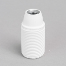 E14 Iso-Fassung mit Gewindemantel weiss