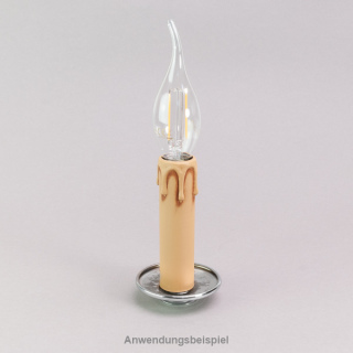 Kerzenhülse  für Flämische Fassung E14