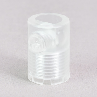 Kunststoff-Zugentlastung mit Innengewinde für M10x1 transparent