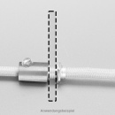 Metall-Zugentlastung mit Innengewinde für M13x1 ms ohne 15mm Gewinderöhrchen