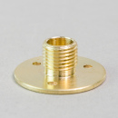 Scheibennippel / Aufbauscheibe M10x1 messing