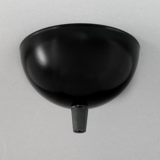 Metallbaldachin Halbkugel schwarz