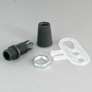 Metallbaldachin Halbkugel schwarz