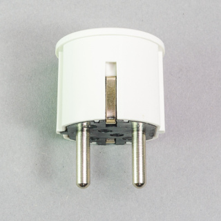Winkel-Schukostecker elektroweiss