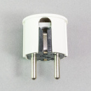 Winkel-Schukostecker elektroweiss
