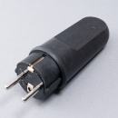 Gummi-Schukostecker IP 44