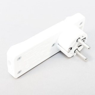 extraflacher Winkelstecker weiss