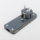 extraflacher Winkelstecker schwarz