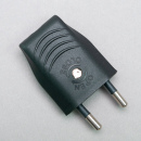 Eurostecker 2polig schwarz