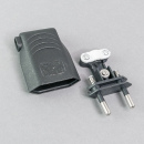 Winkel - Eurostecker 2polig schwarz