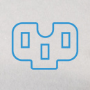 Heißgerätestecker 3pol. 10A  schwarz