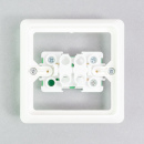 Serienschalter 230V flach reinweiss