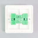 Serienschalter 230V flach reinweiss