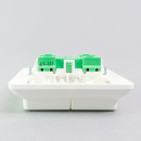 Serienschalter 230V flach reinweiss