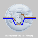 flacher Fußtretschalter 230V 1pol+N transparent